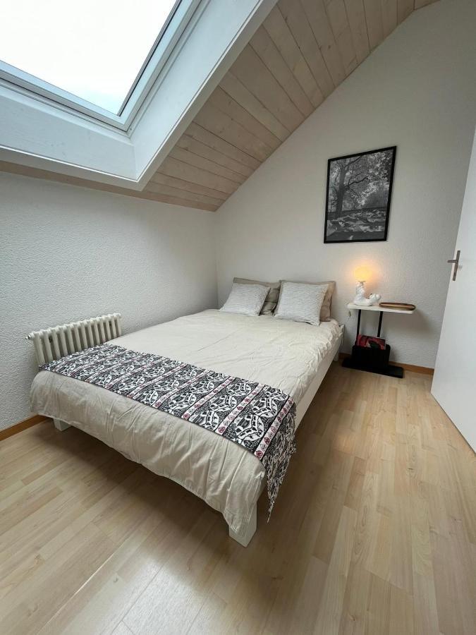 Naturnahe Familienwohnung Ruschegg Exteriör bild