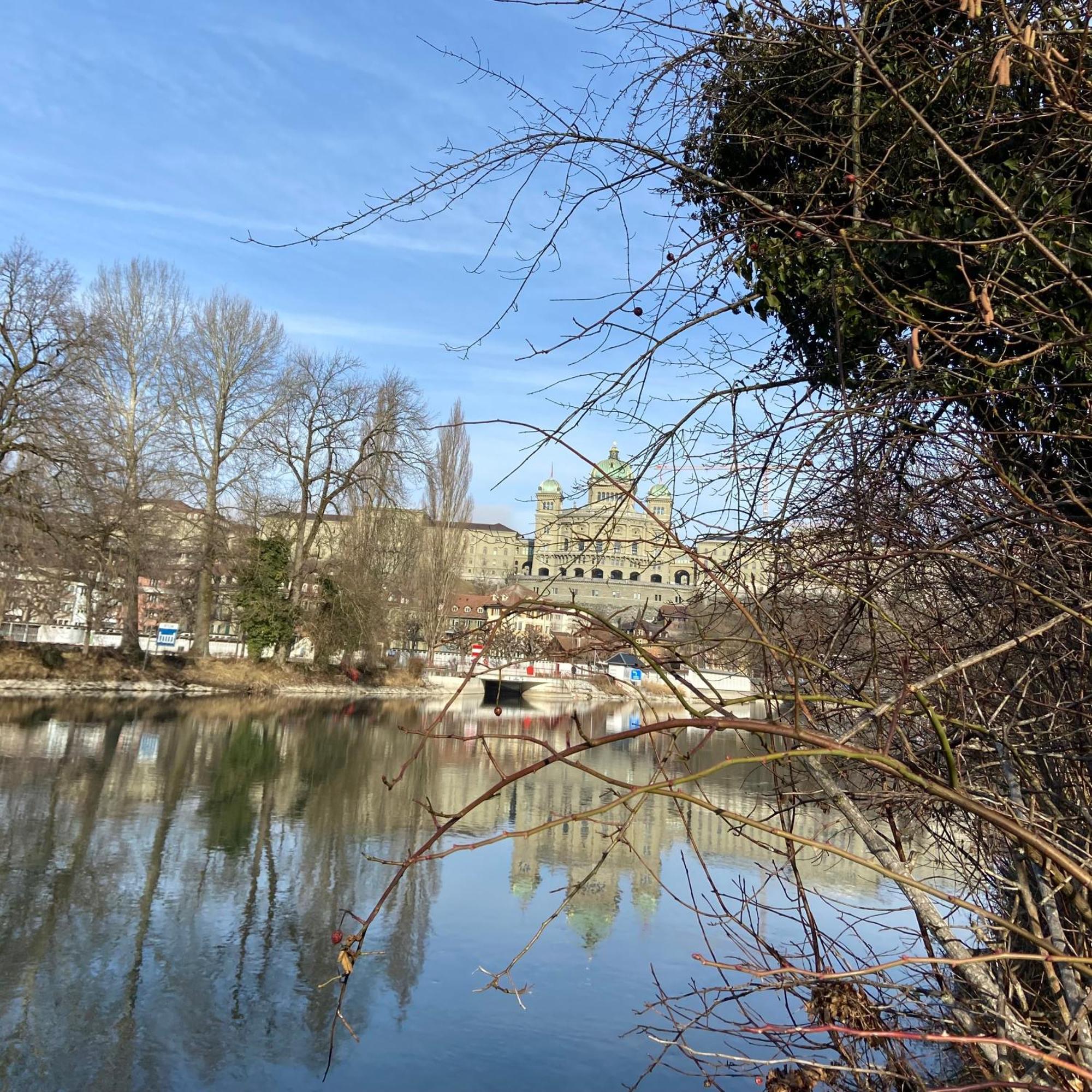Naturnahe Familienwohnung Ruschegg Exteriör bild