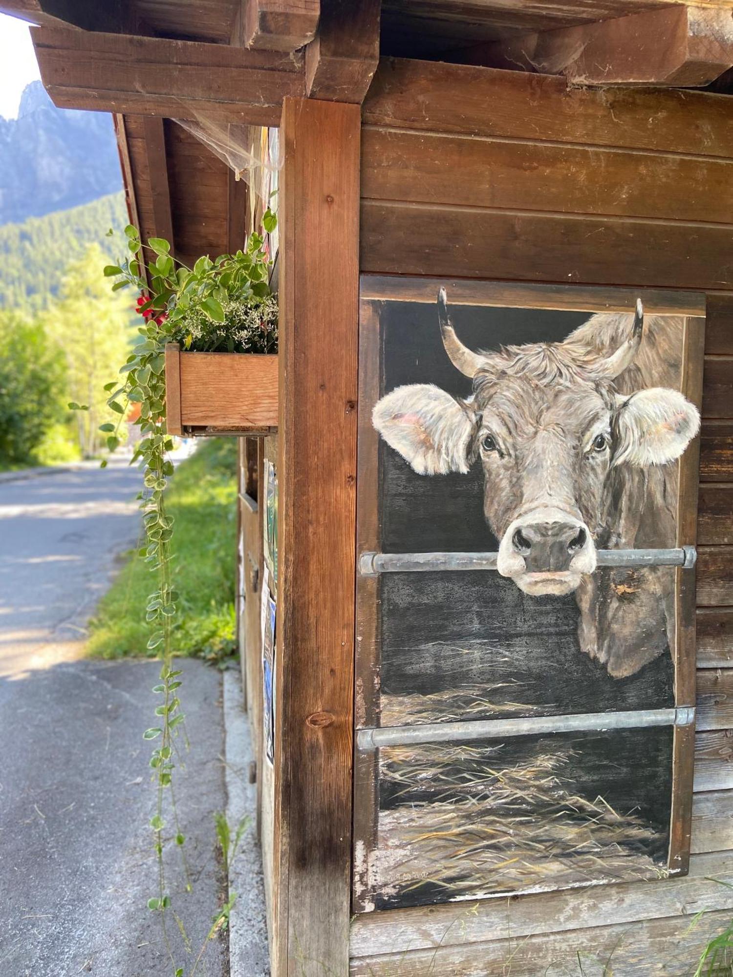 Naturnahe Familienwohnung Ruschegg Exteriör bild