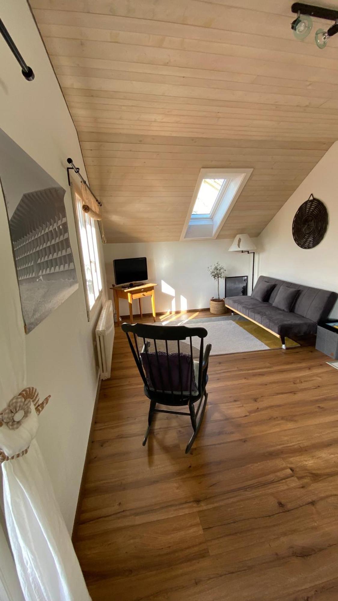 Naturnahe Familienwohnung Ruschegg Exteriör bild